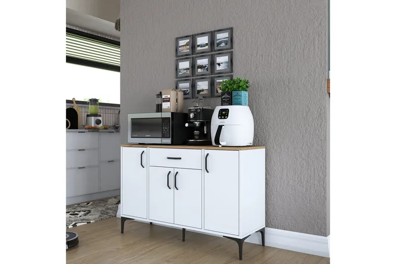 Eligius Underskap - Hvit/Valnøtt - Oppbevaring - Skap - Oppbevaringsskap