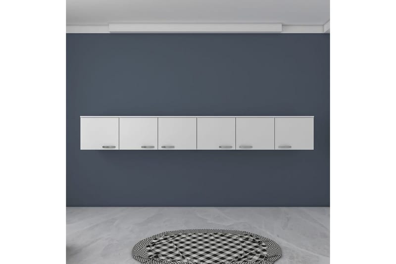 Ervon Veggbrett 243x243 cm - Hvit - Oppbevaring - Skap - Oppbevaringsskap