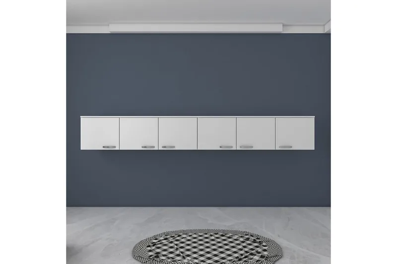 Ervon Veggbrett 243x243 cm - Hvit - Oppbevaring - Skap - Oppbevaringsskap