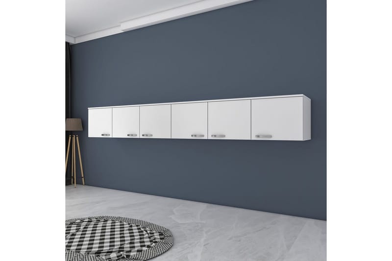 Ervon Veggbrett 243x243 cm - Hvit - Oppbevaring - Skap - Oppbevaringsskap