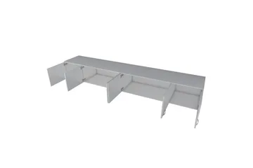 Ervon Veggbrett 243x243 cm - Hvit - Oppbevaring - Skap - Oppbevaringsskap