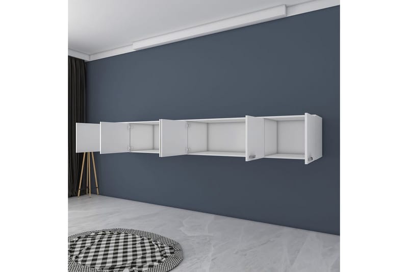 Ervon Veggbrett 243x243 cm - Hvit - Oppbevaring - Skap - Oppbevaringsskap
