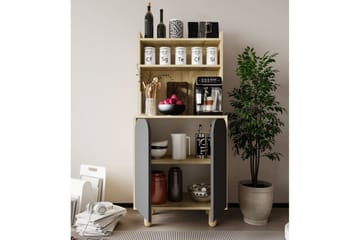 Estra Highboard - Brun/Antrasitt - Oppbevaring - Skap - Oppbevaringsskap