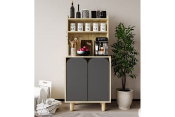 Estra Highboard - Brun/Antrasitt - Oppbevaring - Skap - Oppbevaringsskap