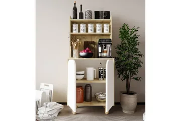 Estra Highboard - Brun/Hvit - Oppbevaring - Skap - Oppbevaringsskap