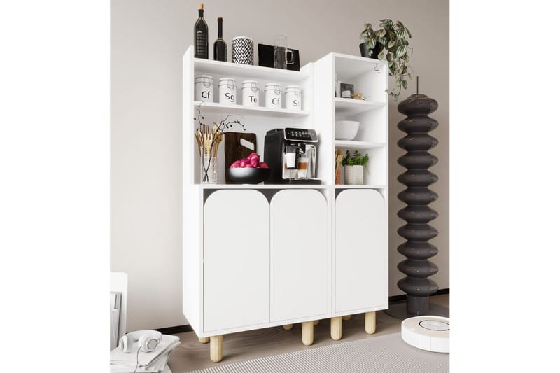 Estra Highboard - Hvit - Oppbevaring - Skap - Oppbevaringsskap