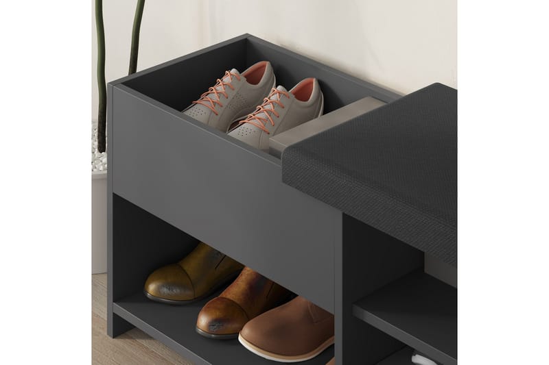 Filux Skoskap 120,3 cm - Antrasitt - Oppbevaring - Skap - Oppbevaringsskap