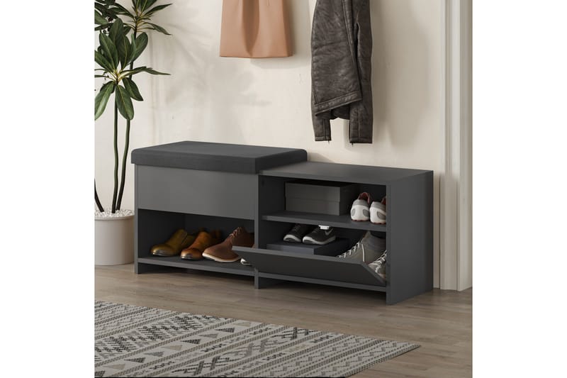 Filux Skoskap 120,3 cm - Antrasitt - Oppbevaring - Skap - Oppbevaringsskap