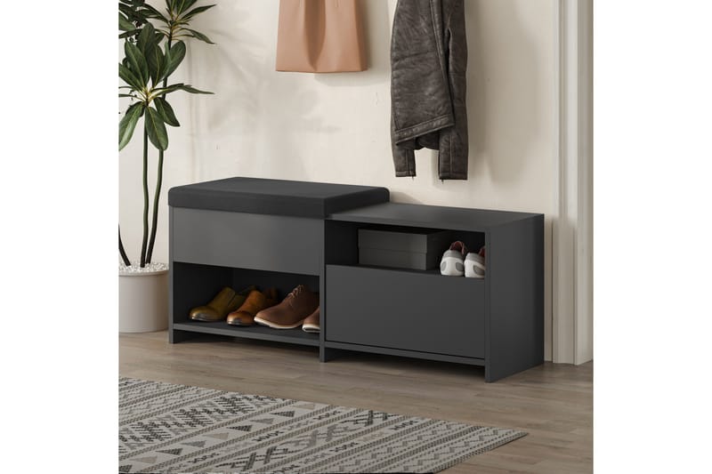 Filux Skoskap 120,3 cm - Antrasitt - Oppbevaring - Skap - Oppbevaringsskap