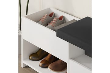 Filux Skoskap 120,3 cm - Hvit - Oppbevaring - Skap - Oppbevaringsskap