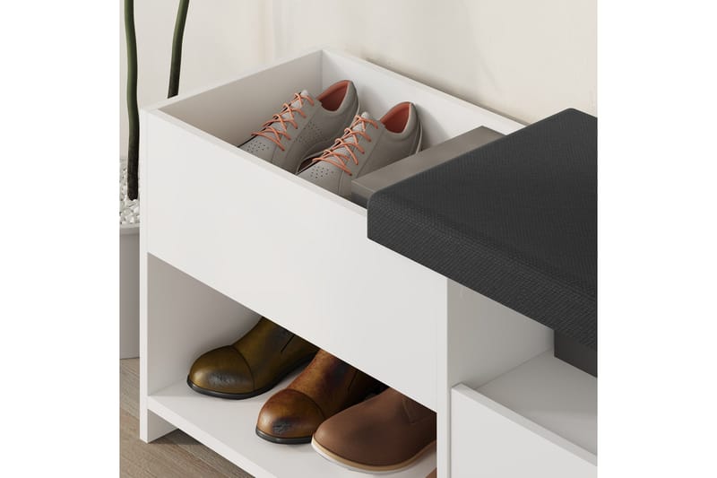 Filux Skoskap 120,3 cm - Hvit - Oppbevaring - Skap - Oppbevaringsskap