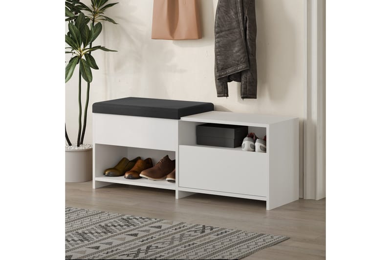 Filux Skoskap 120,3 cm - Hvit - Oppbevaring - Skap - Oppbevaringsskap