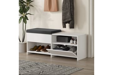 Filux Skoskap 120,3 cm - Hvit - Oppbevaring - Skap - Oppbevaringsskap