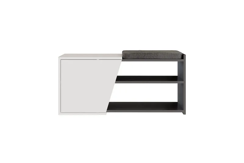 Fiona Skoskap 104,6 cm - Antrasitt/Hvit - Oppbevaring - Skap - Oppbevaringsskap