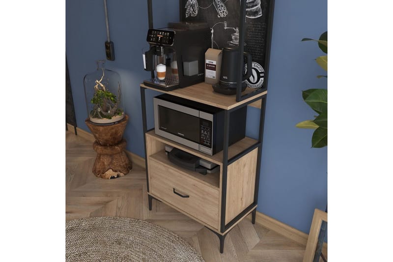 Flerbruks Kapasitetskap Cerreta 154 (70 x 206,8 x 40 cm) - Brun - Oppbevaring - Skap - Oppbevaringsskap