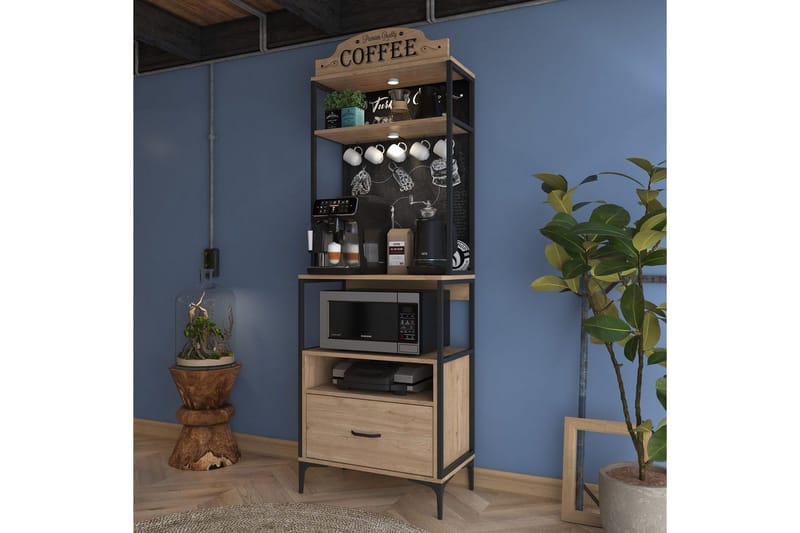 Flerbruks Kapasitetskap Cerreta 154 (70 x 206,8 x 40 cm) - Brun - Oppbevaring - Skap - Oppbevaringsskap