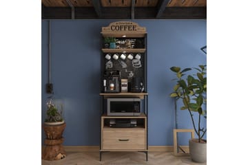 Flerbruks Kapasitetskap Cerreta 154 (70 x 206,8 x 40 cm) - Brun - Oppbevaring - Skap - Oppbevaringsskap