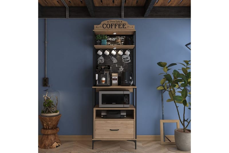 Flerbruks Kapasitetskap Cerreta 154 (70 x 206,8 x 40 cm) - Brun - Oppbevaring - Skap - Oppbevaringsskap