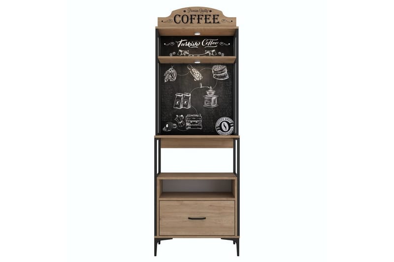 Flerbruks Kapasitetskap Cerreta 154 (70 x 206,8 x 40 cm) - Brun - Oppbevaring - Skap - Oppbevaringsskap