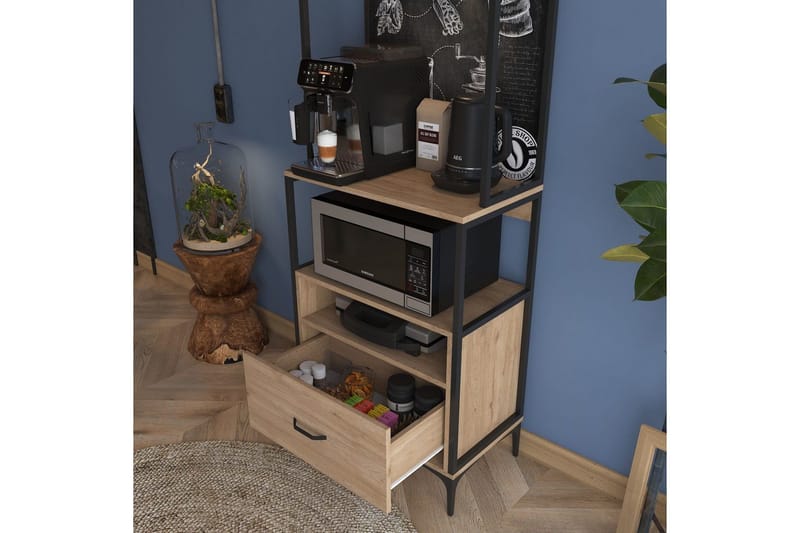 Flerbruks Kapasitetskap Cerreta 154 (70 x 206,8 x 40 cm) - Brun - Oppbevaring - Skap - Oppbevaringsskap