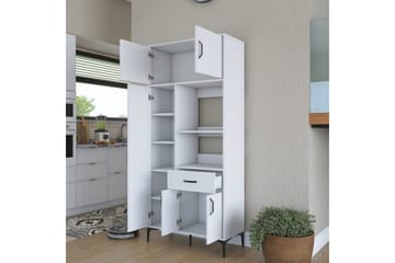 Flerbruks Kapasitetskap Cerreta 165 Hvit - Hvit - Oppbevaring - Skap - Oppbevaringsskap