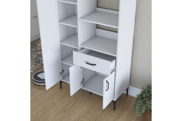 Flerbruks Kapasitetskap Cerreta 165 Hvit - Hvit - Oppbevaring - Skap - Oppbevaringsskap