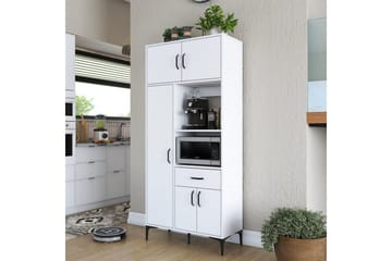 Flerbruks Kapasitetskap Cerreta 165 Hvit - Hvit - Oppbevaring - Skap - Oppbevaringsskap