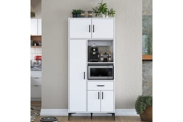 Flerbruks Kapasitetskap Cerreta 165 Hvit - Hvit - Oppbevaring - Skap - Oppbevaringsskap