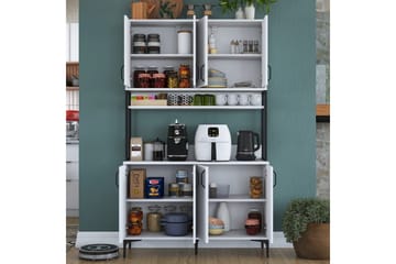 Flerbruks Kapasitetskap Cerreta 173 Hvit - Hvit - Oppbevaring - Skap - Oppbevaringsskap