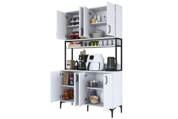 Flerbruks Kapasitetskap Cerreta 173 Hvit - Hvit - Oppbevaring - Skap - Oppbevaringsskap