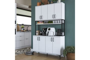 Flerbruks Kapasitetskap Cerreta 173 Hvit - Hvit - Oppbevaring - Skap - Oppbevaringsskap