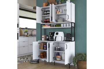 Flerbruks Kapasitetskap Cerreta 173 Hvit - Hvit - Oppbevaring - Skap - Oppbevaringsskap