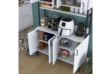 Flerbruks Kapasitetskap Cerreta 173 Hvit - Hvit - Oppbevaring - Skap - Oppbevaringsskap