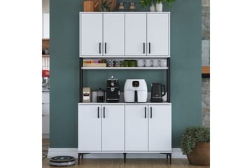 Flerbruks Kapasitetskap Cerreta 173 Hvit - Hvit - Oppbevaring - Skap - Oppbevaringsskap