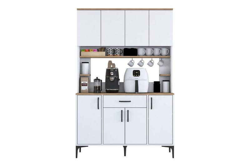 Flerbruks Kapasitetskap Cerreta 177 Hvit - Hvit - Oppbevaring - Skap - Oppbevaringsskap