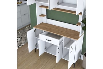 Flerbruks Kapasitetskap Cerreta 177 Hvit - Hvit - Oppbevaring - Skap - Oppbevaringsskap