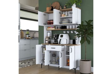 Flerbruks Kapasitetskap Cerreta 177 Hvit - Hvit - Oppbevaring - Skap - Oppbevaringsskap