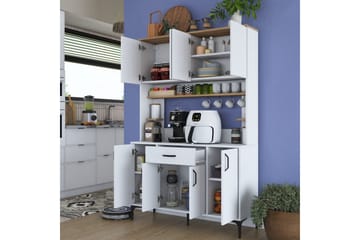 Flerbruks Kapasitetskap Cerreta 177 Valnøtt / Hvit - Valnøtt / Hvit - Oppbevaring - Skap - Oppbevaringsskap