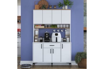 Flerbruks Kapasitetskap Cerreta 177 Valnøtt / Hvit - Valnøtt / Hvit - Oppbevaring - Skap - Oppbevaringsskap