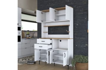 Flerbruks Kapasitetskap Cerreta 179 Valnøtt / Hvit - Valnøtt / Hvit - Oppbevaring - Skap - Oppbevaringsskap