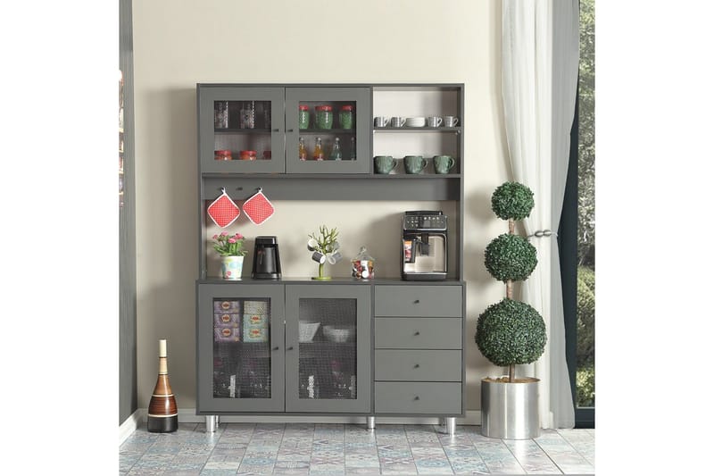 Flerbruks Kapasitetskap Jatin Antrasitt - Antrasitt - Oppbevaring - Skap - Oppbevaringsskap