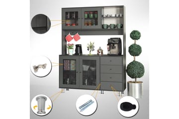 Flerbruks Kapasitetskap Jatin Antrasitt - Antrasitt - Oppbevaring - Skap - Oppbevaringsskap