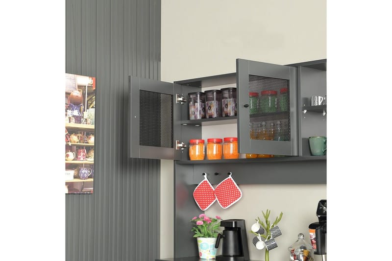 Flerbruks Kapasitetskap Jatin Antrasitt - Antrasitt - Oppbevaring - Skap - Oppbevaringsskap