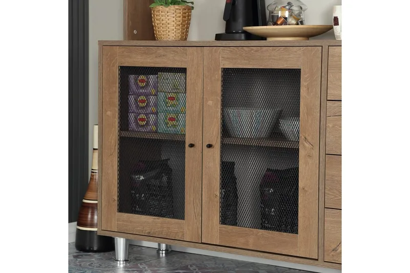 Flerbruks Kapasitetskap Jatin Kaukasisk Eik - Kaukasisk Eik - Oppbevaring - Skap - Oppbevaringsskap