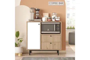 Flerbruks Kapasitetskap Miraen Eik / Hvit - Lyse brun/Hvit - Oppbevaring - Skap - Oppbevaringsskap