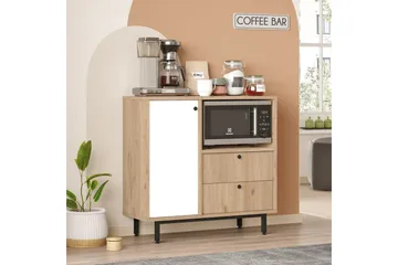 Flerbruks Kapasitetskap Miraen Eik / Hvit - Lyse brun/Hvit - Oppbevaring - Skap - Oppbevaringsskap