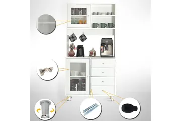 Flerbruks Kapasitetskap Periorport Hvit - Hvit - Oppbevaring - Skap - Oppbevaringsskap