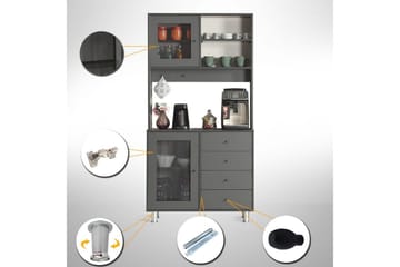 Flerbruks Kapasitetskap Periorport Antrasitt - Antrasitt - Oppbevaring - Skap - Oppbevaringsskap