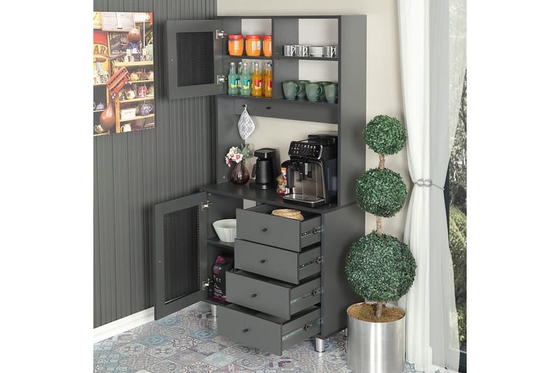 Flerbruks Kapasitetskap Periorport Antrasitt - Antrasitt - Oppbevaring - Skap - Oppbevaringsskap