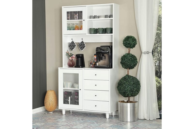 Flerbruks Kapasitetskap Periorport Hvit - Hvit - Oppbevaring - Skap - Oppbevaringsskap